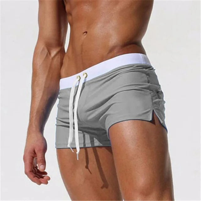 Men's stretch quick-dry mini swim shorts