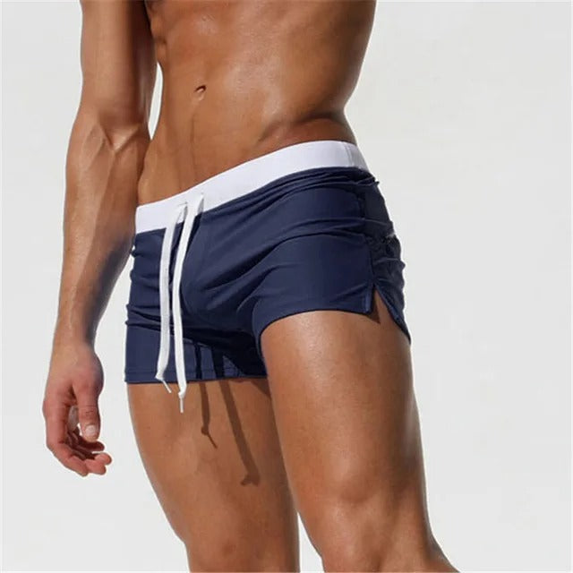 Men's stretch quick-dry mini swim shorts