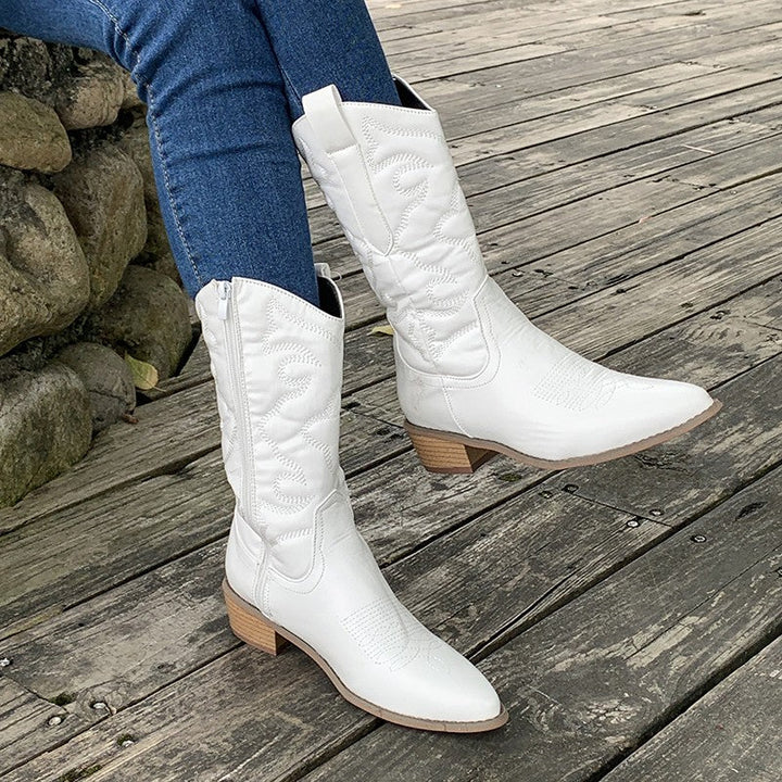 Fashionable women's cowboy boots